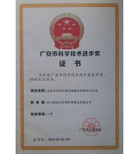 广安市科学技术进步奖